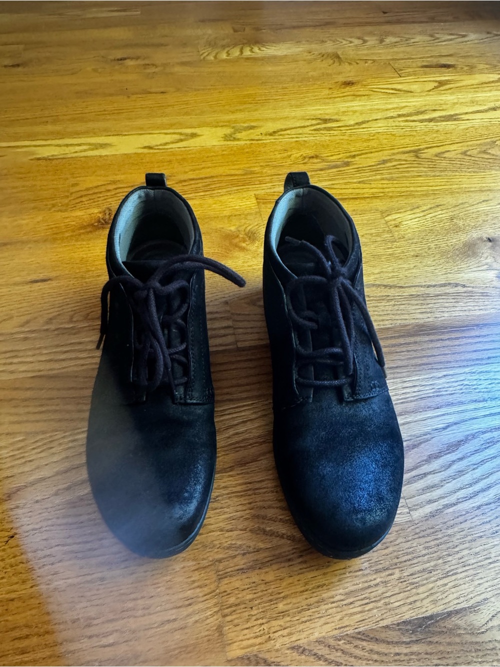 Dansko Black Lace-Up Ankle Boots